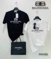 Balenciaca เสื้อยืดสกรีนลายโลโก้เเบร์น BB บาลานซีเอก้า-BL03