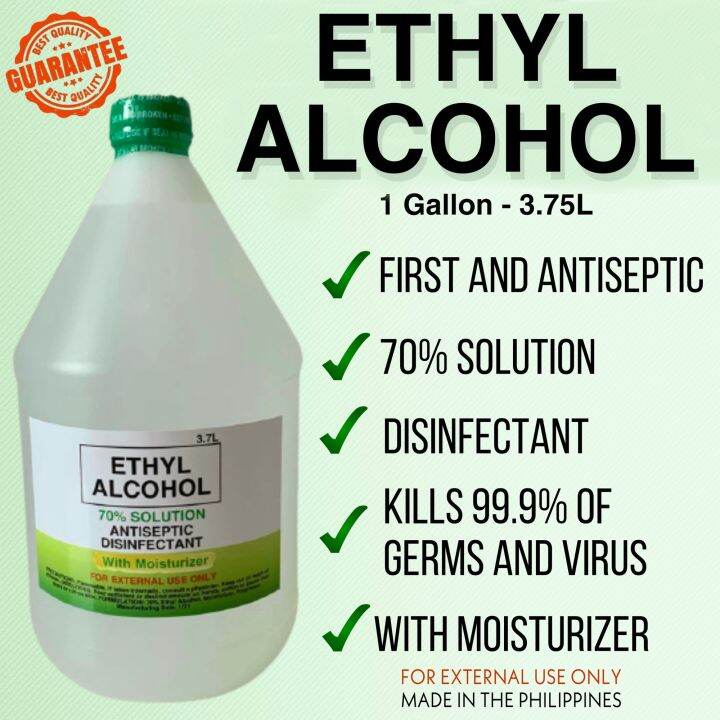 1 Gallon 70% Ethyl Alcohol (3.75L) | Lazada PH