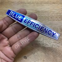 โลโก้ BLUE EFFICIENCY งานอลูมิเนียม ขนาด 9.9x1.8cm