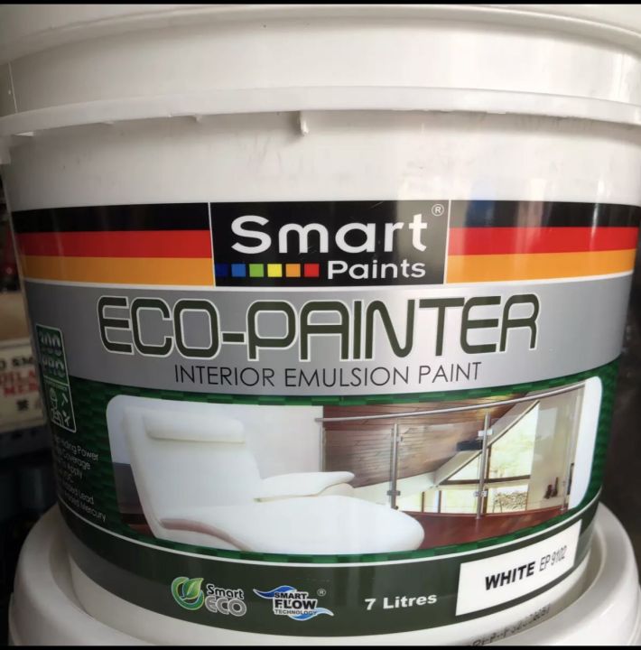 SMART ECO PAINTER INTERIOR EMULSION PAINT WHITE 7LTE | Lazada