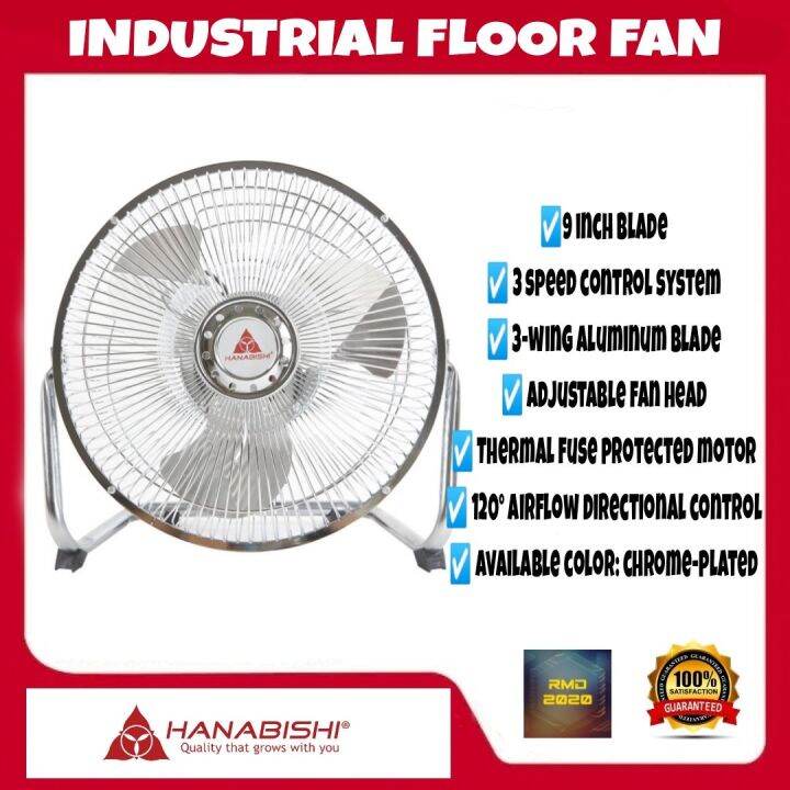 Hanabishi Industrial Floor Fan HIFF900 Lazada PH