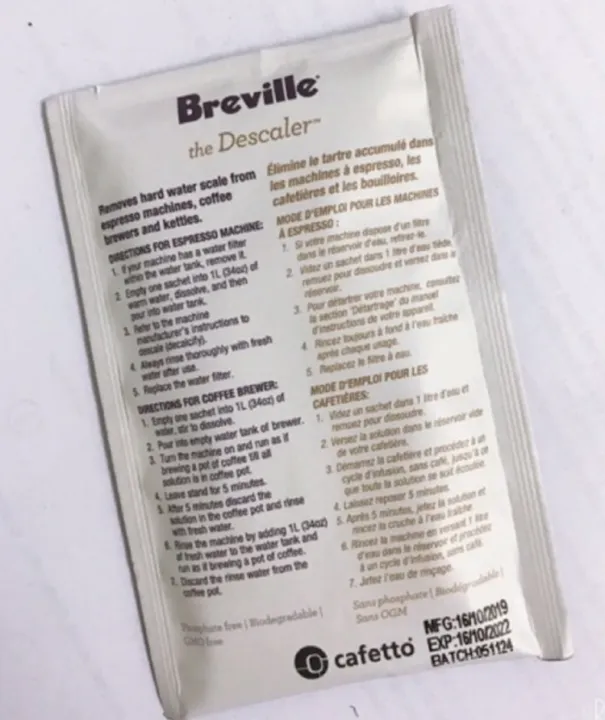 Breville/Sage original Descaler one pack 25g Lazada