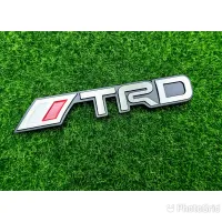 (1ชิ้น) โลโก้ TRD ทำจากอลูมิเนียม กว้าง16.0cmcm สูง2.5cm