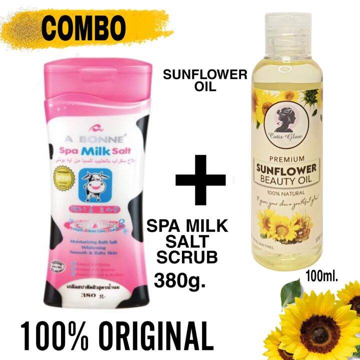 Sunflower oil & Abonne Scrub Set Lazada PH