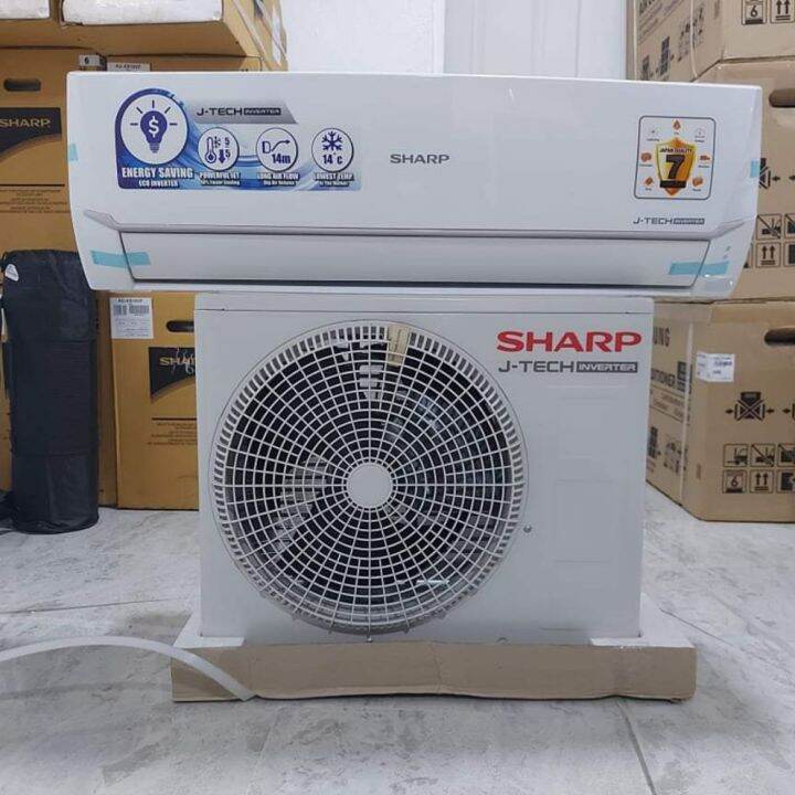 Sharp 1.5hp Split Type J-Tech Aircon Inverter | Lazada PH
