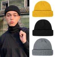 หมวกไหมพรหม ทรงสั้น Knit hat สีดำ ขาว หลากสี ใส่สบาย ผ้าดีมาก ไม่รัดสัมภัสนุ่มใครๆใส่ได้ วินเทจ