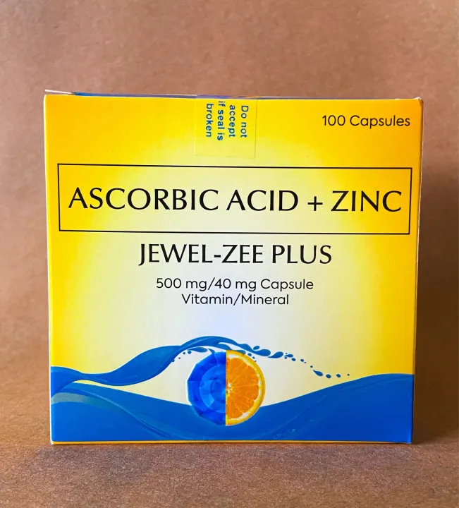 Jewel Zee Plus Ascorbic Acid (Vitamin C) and Zinc (100 caps) Lazada PH
