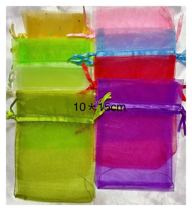 ถุงผ้าแก้ว10*15cm แพคละ 100ใบ*2.5บาท