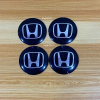 โลโก้* HONDA ( s ) โลโก้ฝาครอบล้อ โลโก้ติดดุมล้อ ขนาด : เส้นผ่าศูนย์กลาง 56 mm  (ราคาต่อชุด มี 4 ชิ้น )