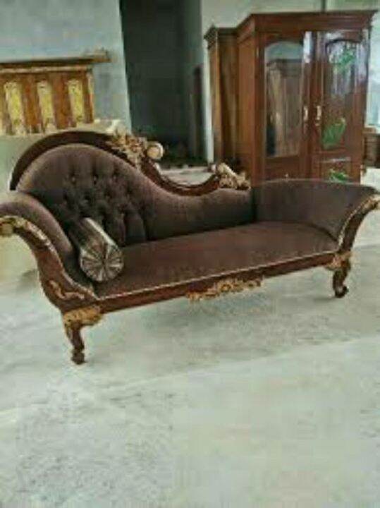 Sofa Jati Ukiran Kayu Jeporo 200 x 68 x 100 Lazada Indonesia