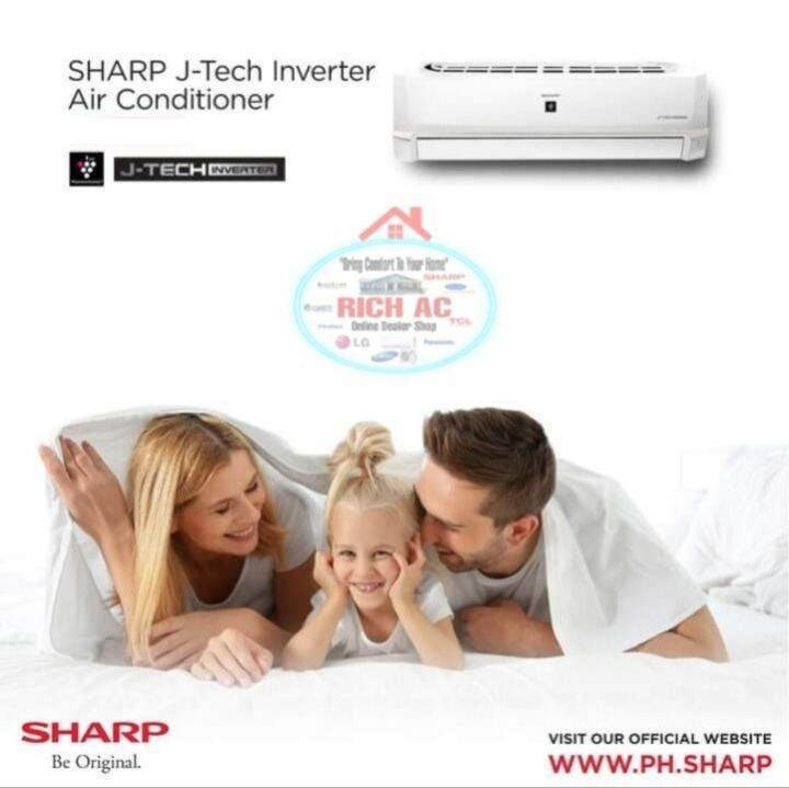 Sharp J Tech Inverter 1 0hp Wall Mounted Split Type Airconditioner