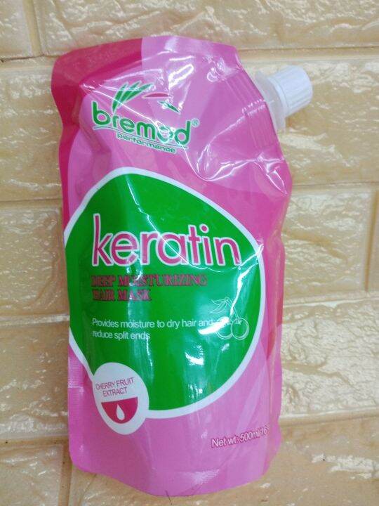 bremod keratin deep moisturizing hair mask 500ml Lazada PH