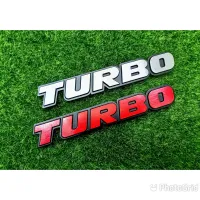 (1ชิ้น) โลโก้TURBO ทำจากอลูมิเนียม กว้าง15.5cm สูง2.5cm ระบุสีในข้อความ