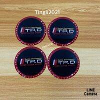 โลโก้* TRD ( s ) โลโก้ฝาครอบล้อ โลโก้ติดดุมล้อ ขนาด : เส้นผ่าศูนย์กลาง 55 mm (ราคาต่อชุด มี 4 ชิ้น )