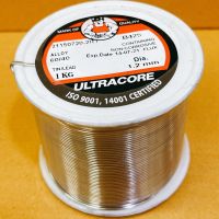 ตะกั่วบัดกรี ยี่ห้อ Ultracore ขนาดเส้น 1.2mm. ขนาดม้วน 1KG.