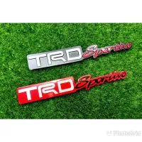 (1ชิ้น) โลโก้ TRD ทำจากอลูมิเนียม กว้าง18.0cmcm สูง2.5cm ระบุสีในข้อความ