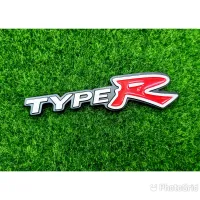 (1ชิ้น) โลโก้ TYPE-R ทำจากอลูมิเนียม กว้าง16.0cm สูง1.8cm