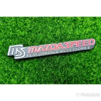 (1ชิ้น) โลโก้ MAZDA ทำจากอลูมิเนียม กว้าง18.0cm สูง2.4cm