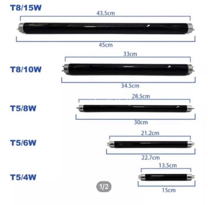 หลอด-blacklight-t8-15w-สำหรับ-เครื่องดักยุง-หลอดนีออน-black-light-รุ่นt8-15w-ยาว-45cm