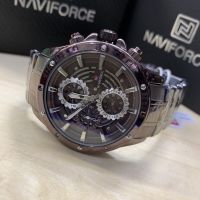 นาฬิกาข้อมือชาย ระบบ6เข็ม นาฬิกาลำลองชาย แบรนด์NAVIFORCE  มีวันที่ สัปดาห์ กันน้ำ ส่งพร้อมกล่องกระดาษแบรนด์