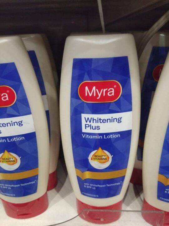 Myra whitening plus vitamin lotion (SPF 15)209ml Lazada PH