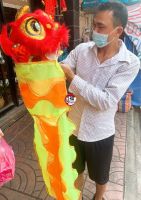?หัวสิงโต มีผ้า (หัวเด็ก)สีแดง #เชิดสิงโต #ตรุษจีน #ปีใหม่จีน #ของมงคล ขนาดความกว้าง 30CM ความสูง30CM หรือขนาด 8นิ้ว