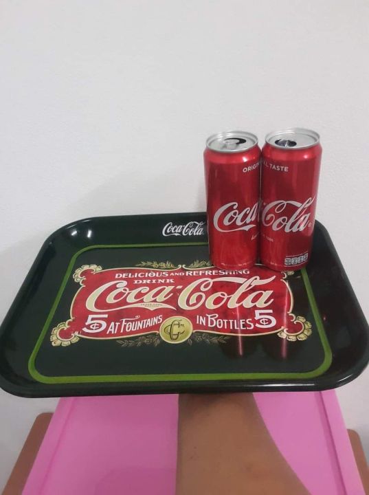 ถาดสังกะสีโค็ก-ไซด์ใหญ่-ถาดโค๊ก-ถาด-coca-cola-สไตล์-vintage-ขนาดถาด-26-5-x-33-5-x-3-cm-สินค้าพรีเมี่ยม-ลิขสิทธิ์แท้