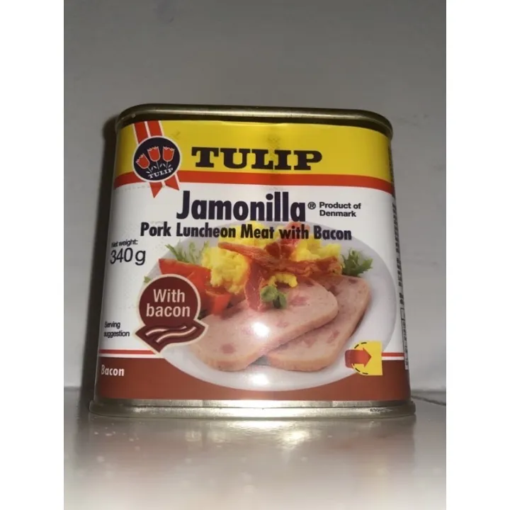 Tulip Jamonilla Pork Luncheon Meat with Bacon CanneD Lazada PH