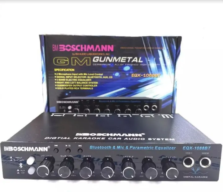 BOSCHMANN EQX1088BT 3 band Bluetooth Equalizer Lazada PH