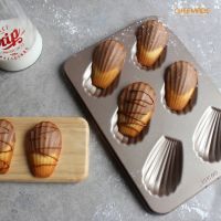 พิมพ์มาเดอลีน CHEFMADE Madeleine cake mold 6 Cavity Non-Stick mold wk 9029