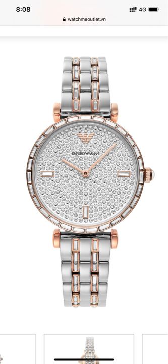 ĐỒNG HỒ NỮ EMPORIO ARMANI - AR11293 - DÂY KIM LOẠI 