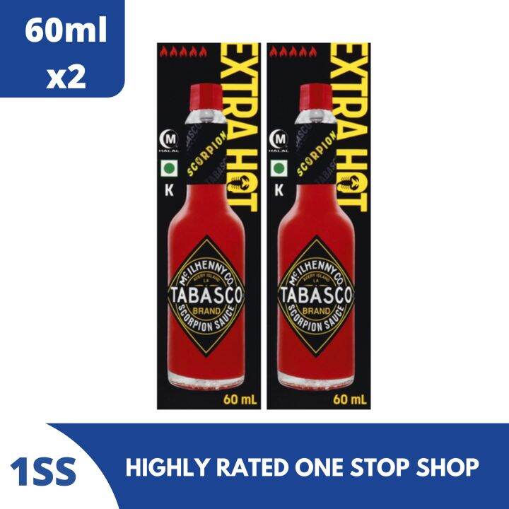 Tabasco Scorpion Sauce, Extra Hot 60ml x 2 Lazada PH