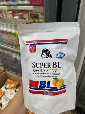 Super BL Hya+Vitamin C,E Soap 60g.x5ก้อน สบู่ซุปเปอร์บีแอล ฟอกผิวขาว