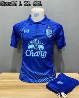 ชุดบอลทีมชาติไทยเสื้อ+กางเกงมีไซร้M L XL 3XL