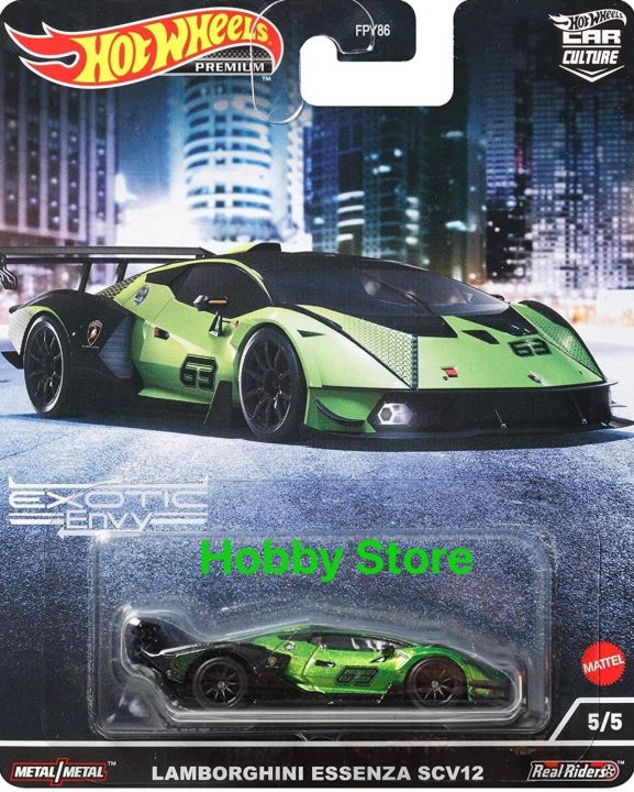 Hobby Store xe mô hình Hot Wheels Premium Lamborghini Essenza SCV12 |  