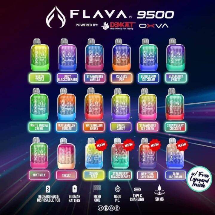 Flava Oxbar 9500 Disposable 650 mAh Battery (LEGIT) | Lazada PH