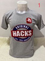 เสื้อยืดคอกลม เสื้อแถมไทย HACKS งานลิขสิทธิ์ มือหนึ่งคาห่อ อก18 ยาว26