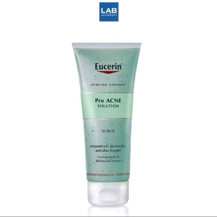 eucerin-pro-acne-scrub-100-ml-ขจัดเซลล์ผิวเก่าอย่างอ่อนโยน-กำจัดสิวเสี้ยน-สิวอุดตัน