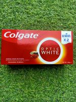 ใหม่ ยาสีฟัน คอลเกต Colgate Optic white อ๊อฟติคไวท์ ยาสีฟันเพื่อฟันขาว ขนาด100กรัม แพ็คคู่ หมดอายุ2025ค่ะ