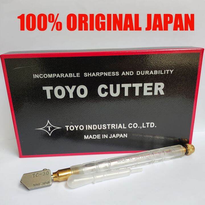TOYO GLASS CUTTER TC 30 ALAT POTONG KACA ORIGINAL MADE IN JAPAN 100