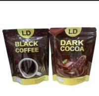 LD Black Coffee&amp;Dark cocoa ดาร์คโกโก้(กาแฟดำ&amp;ดารืคโกโก้แอลดี) ไม่มีน้ำตาล น้ำตาลต่ำ ไขมันต่ำ