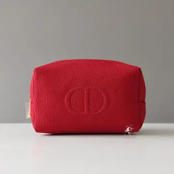 DIOR Red Mini Makeup Bag Trousse Pouch