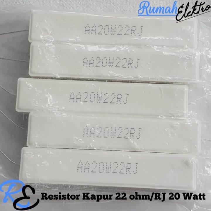 Resistor Kapur Watt W Ohm Rj Per Biji Lazada Indonesia