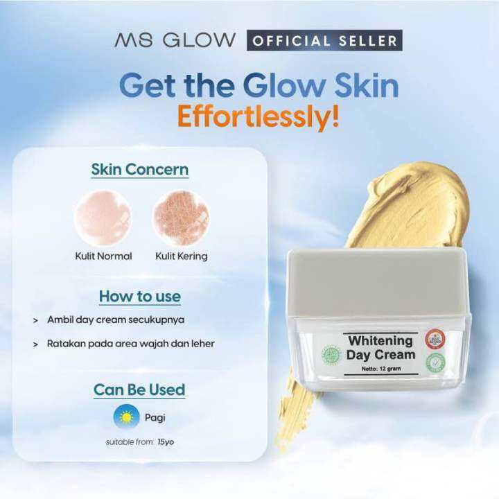 Day Cream Ms glow Original Berbarcode Lazada Indonesia