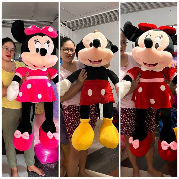 Life Size Mickey and Minnie Mouse (red,pink) 130cm Lazada PH
