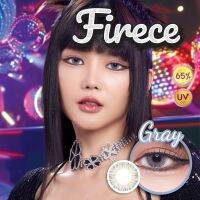 คอนแทคเลนส์ รุ่น Firece สีเทา/ตาล Gray/Brown มีสายตาปกติ (0.00) เปลี่ยนแทนทุกเดือน