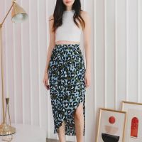 AMAMM TULIP SKIRT กระโปรงผู้หญิง กระโปรงยาว กระโปรงแฟชั่น กระโปรงน่ารักๆ ด้านหน้าจับจีบปลายเฉียง ทั้งเก๋ทั้งน่ารัก พร้อมส่ง