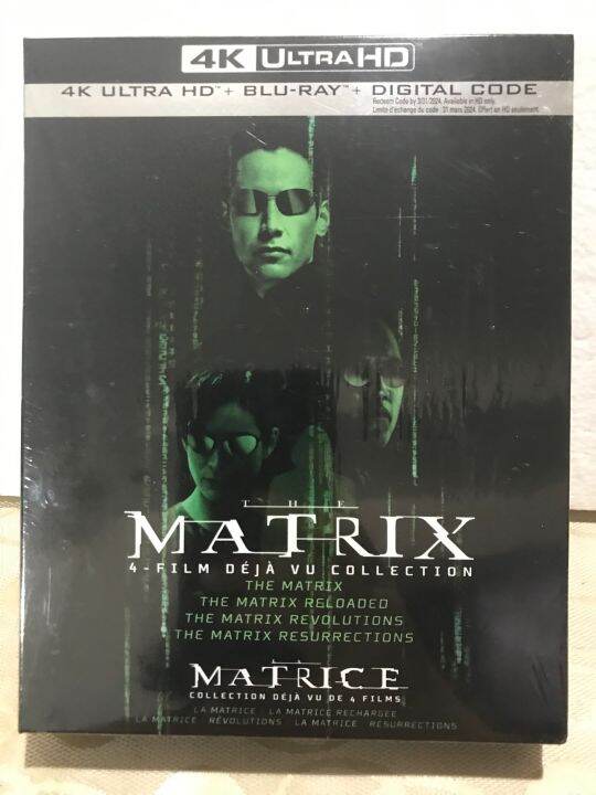 THE MATRIX 4-Film Deja Vu Collection 4K UHD + Blu-Ray Boxset Brandnew ...