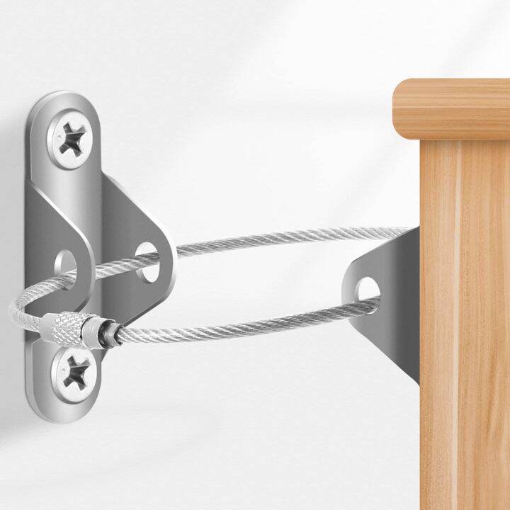 1Pair Furniture Straps Anchors Anti Tip Baby Safety Wall Anchor For