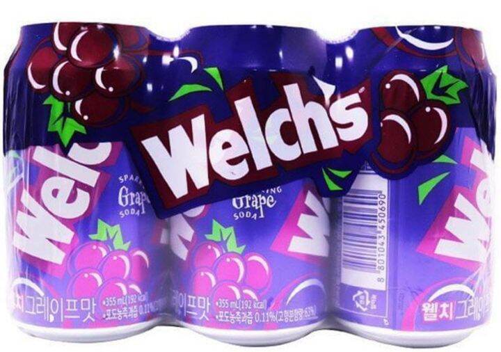 Welch's Sparkling Grape Soda 355 ML x 6 pcs | Lazada PH